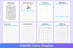 Keto Diet Planner Canva Interior - CraftNest - Digital Crafting and Art