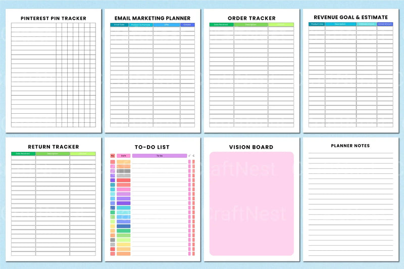 Online Business Planner - CraftNest - Digital Crafting and Art