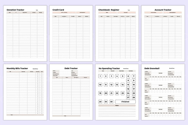 Budget Planner 2023 - CraftNest - Digital Crafting and Art