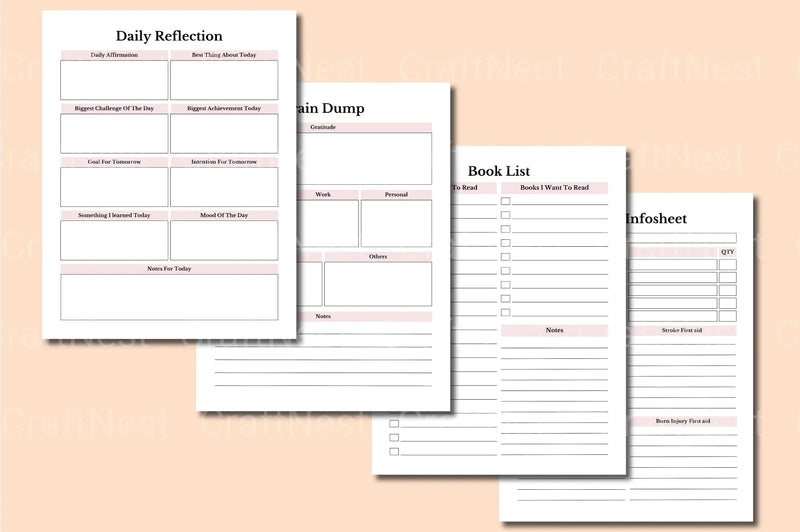 Household Planner for Efficient Home Management - CraftNest - Digital Crafting and Art
