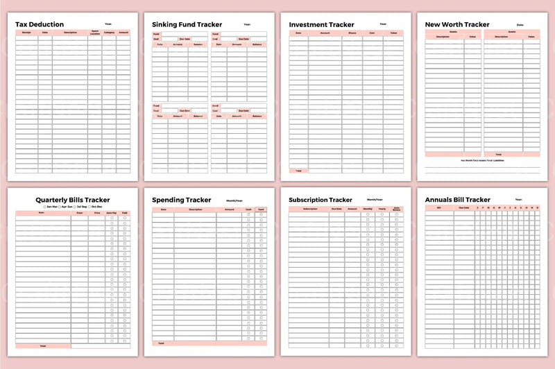 Budget Expense Tracker Tool - CraftNest - Digital Crafting and Art