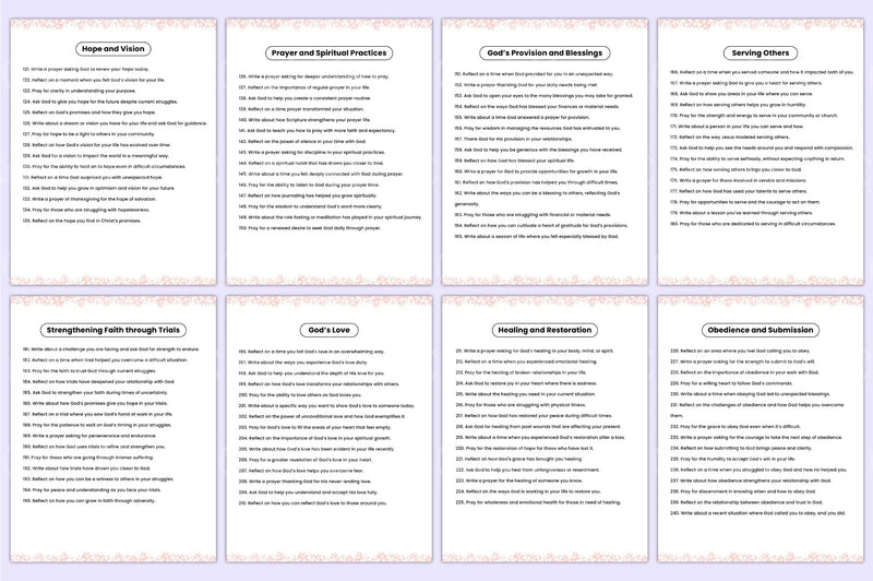 Prayer Prompts for Spiritual Growth - CraftNest - Digital Crafting and Art