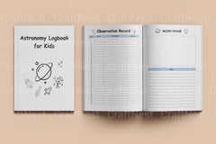 Astronomy Logbook for Kids: Explore the Stars - CraftNest - Digital Crafting and Art
