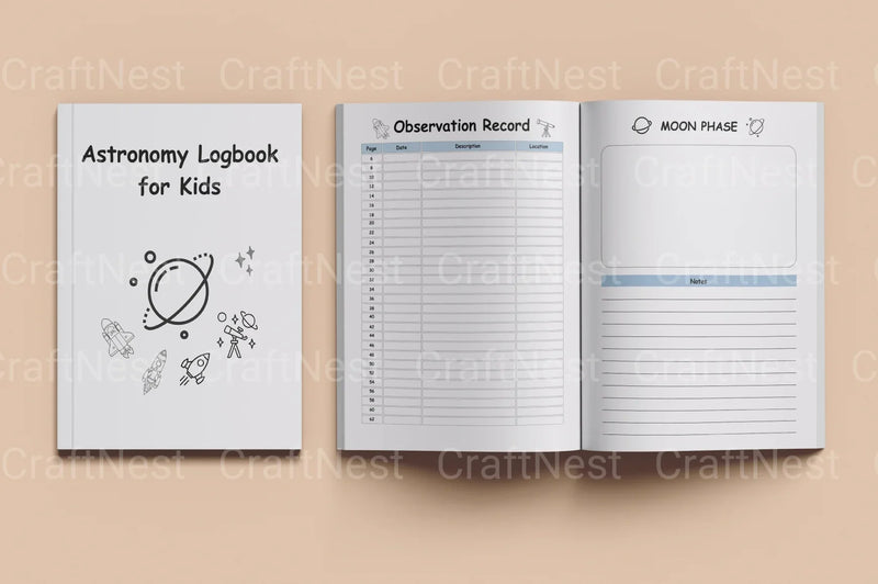 Astronomy Logbook for Kids: Explore the Stars - CraftNest - Digital Crafting and Art