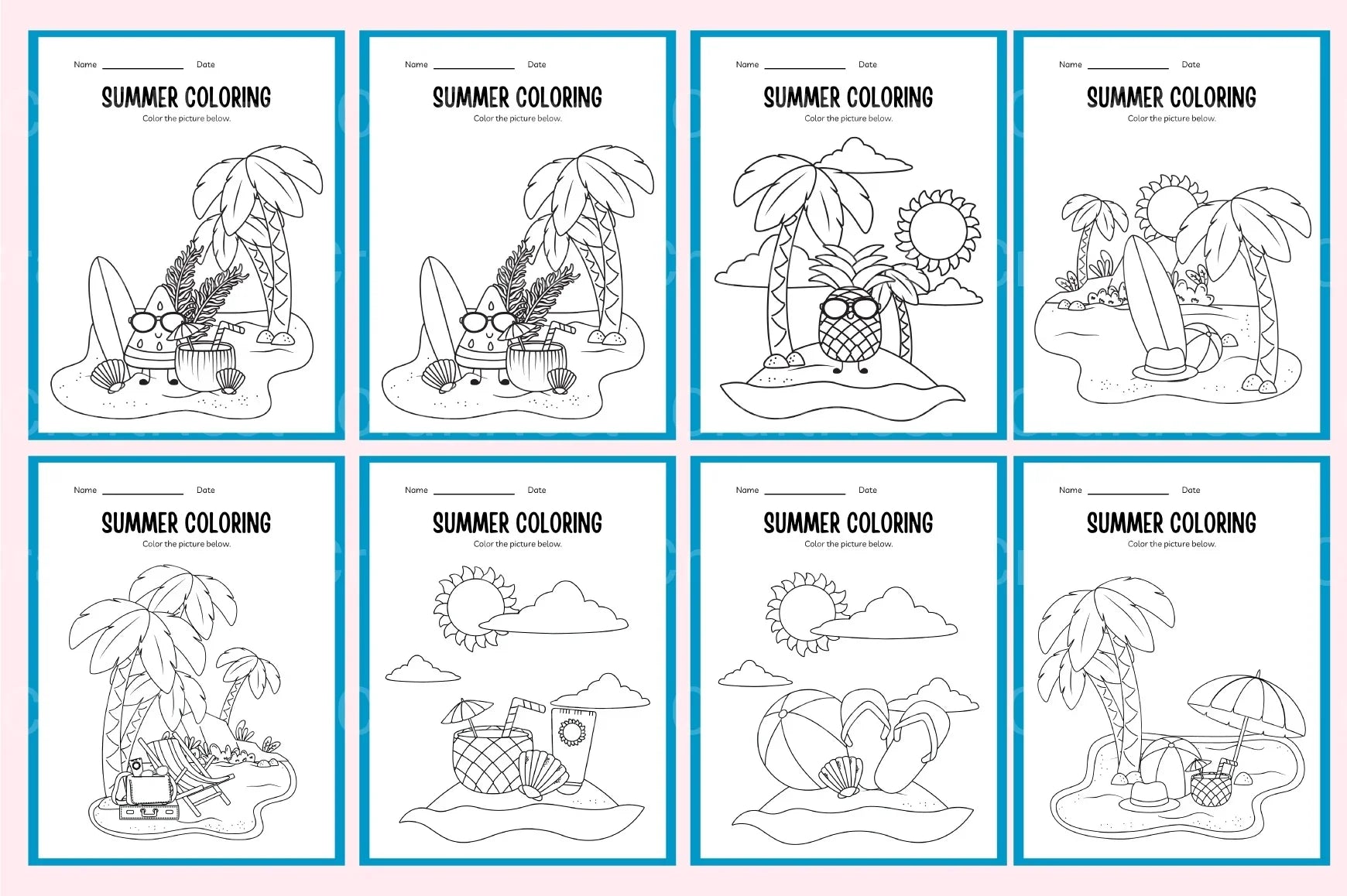 Spring Summer Workbook Collection - CraftNest - Digital Crafting and Art