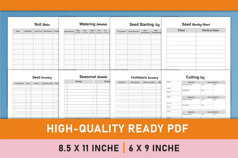 Garden Planner - 100 Planner - CraftNest - Digital Crafting and Art