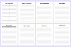 End of Life Planner Guide - CraftNest - Digital Crafting and Art