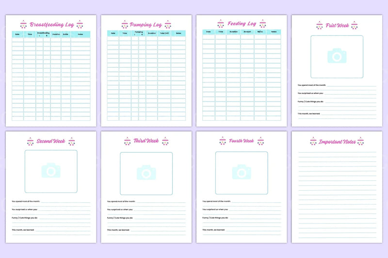 Baby Memory Book: First Year Keepsake - CraftNest - Digital Crafting and Art
