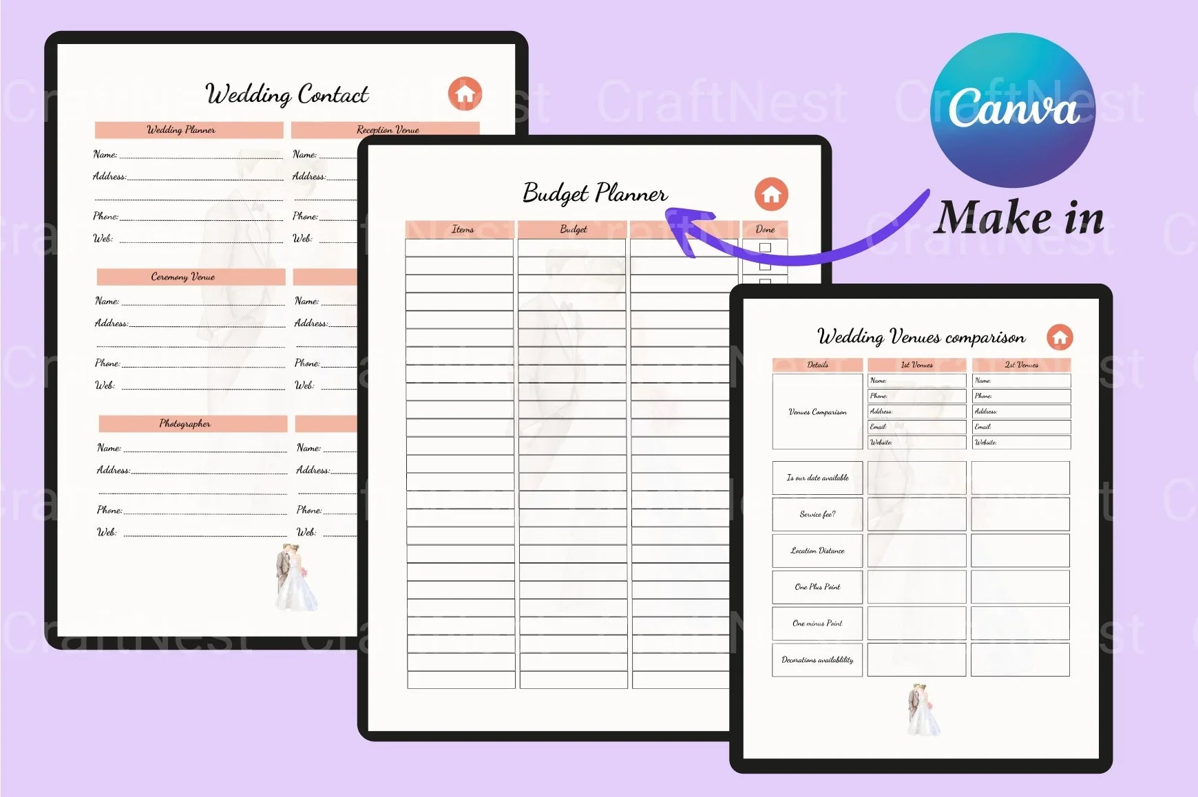 Wedding Planner Services - CraftNest - Digital Crafting and Art