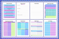 Anxiety and Depression Workbook for Mental Health - CraftNest - Digital Crafting and Art