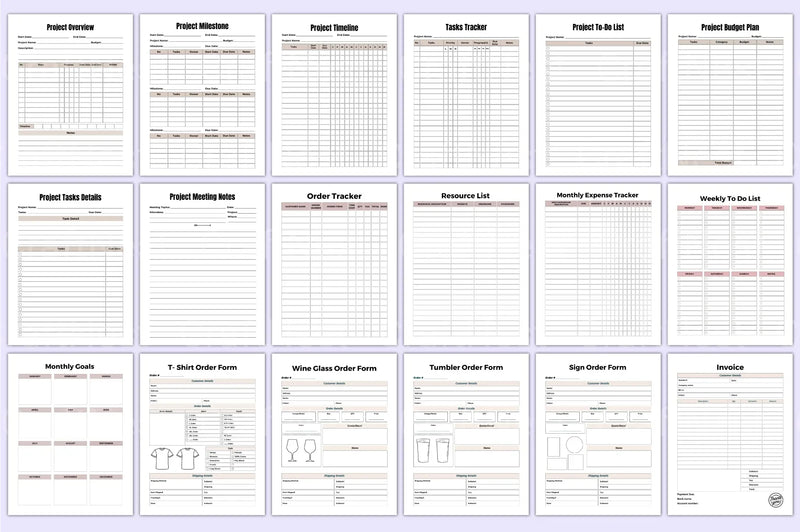 Mega Budget Sheets for Effective Financial Planning - CraftNest - Digital Crafting and Art