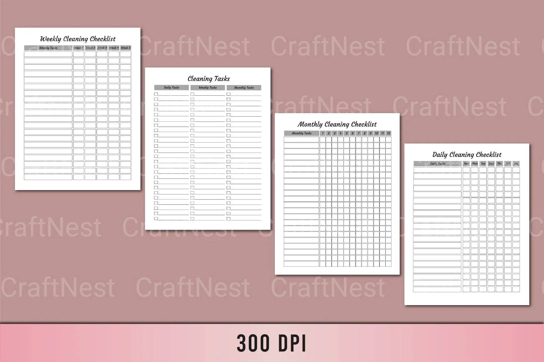 Ultimate Cleaning Planner for Organized Living - CraftNest - Digital Crafting and Art