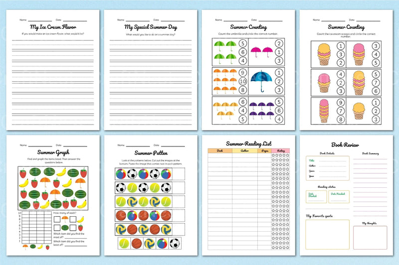 Summer Planner for Kids - CraftNest - Digital Crafting and Art