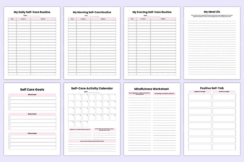 Self Care Wellness Guide - CraftNest - Digital Crafting and Art