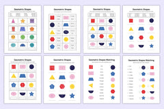Kindergarten Shapes Workbook for Early Learning - CraftNest - Digital Crafting and Art