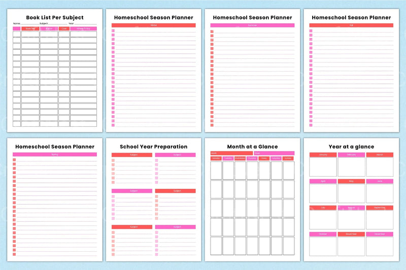 Ultimate Homeschool Planner for Effective Learning - CraftNest - Digital Crafting and Art