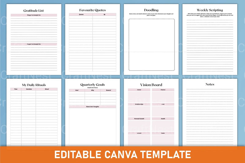 Manifestation Canva Template for Creative Designs - CraftNest - Digital Crafting and Art