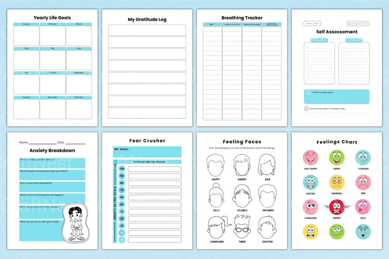 Anxiety and Depression Workbook - CraftNest - Digital Crafting and Art