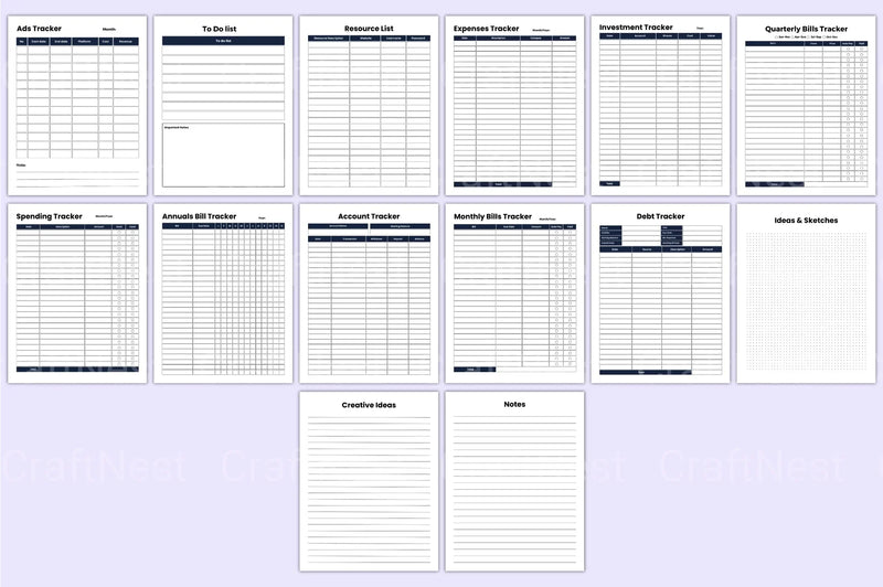 Small Business Planner Starting at $100 - CraftNest - Digital Crafting and Art