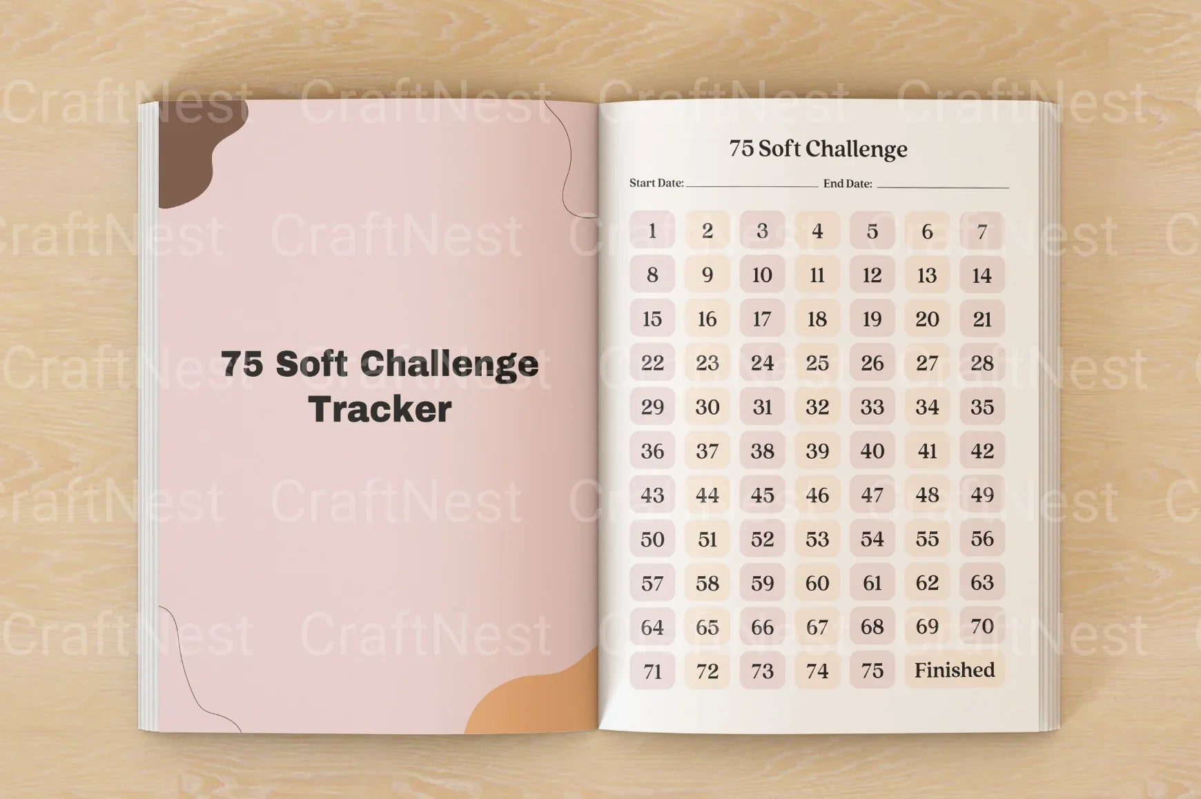 Soft Challenge Tracker Tool for Goal Setting - CraftNest - Digital Crafting and Art