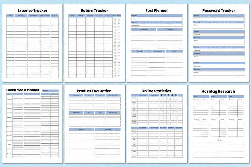 Business Workbook Template for Success - CraftNest - Digital Crafting and Art
