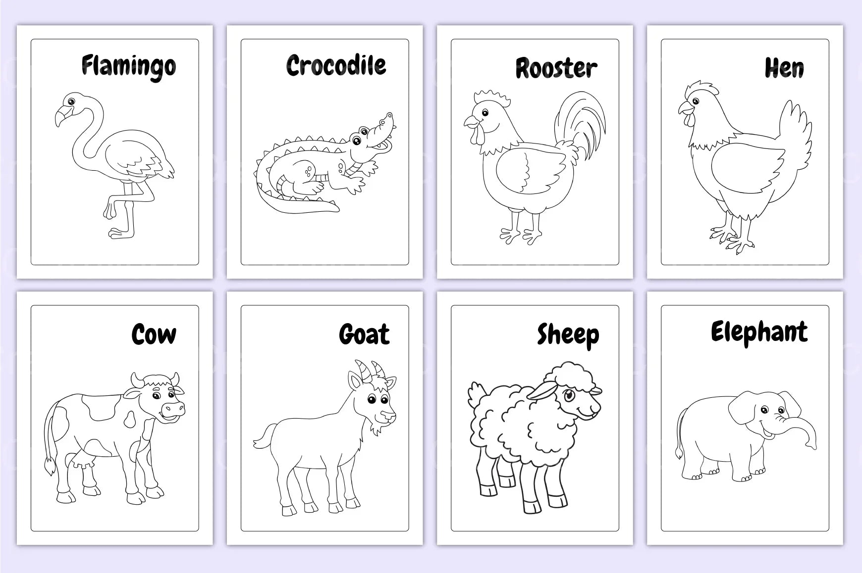 Animal Coloring Activity Book for Kids - CraftNest - Digital Crafting and Art