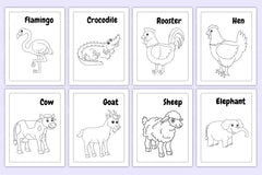 Animal Coloring Activity Book for Kids - CraftNest - Digital Crafting and Art