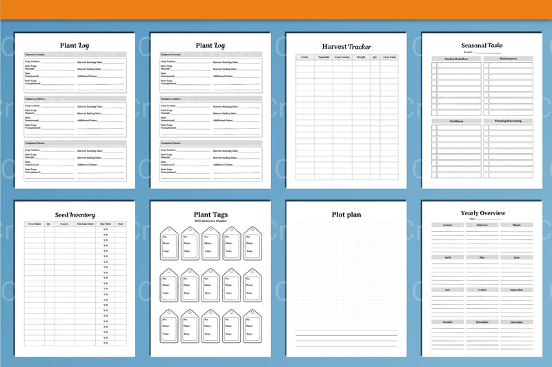 Garden Planner Canva Template - CraftNest - Digital Crafting and Art