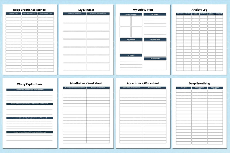 Mental Health Planner for Wellness and Self-Care - CraftNest - Digital Crafting and Art