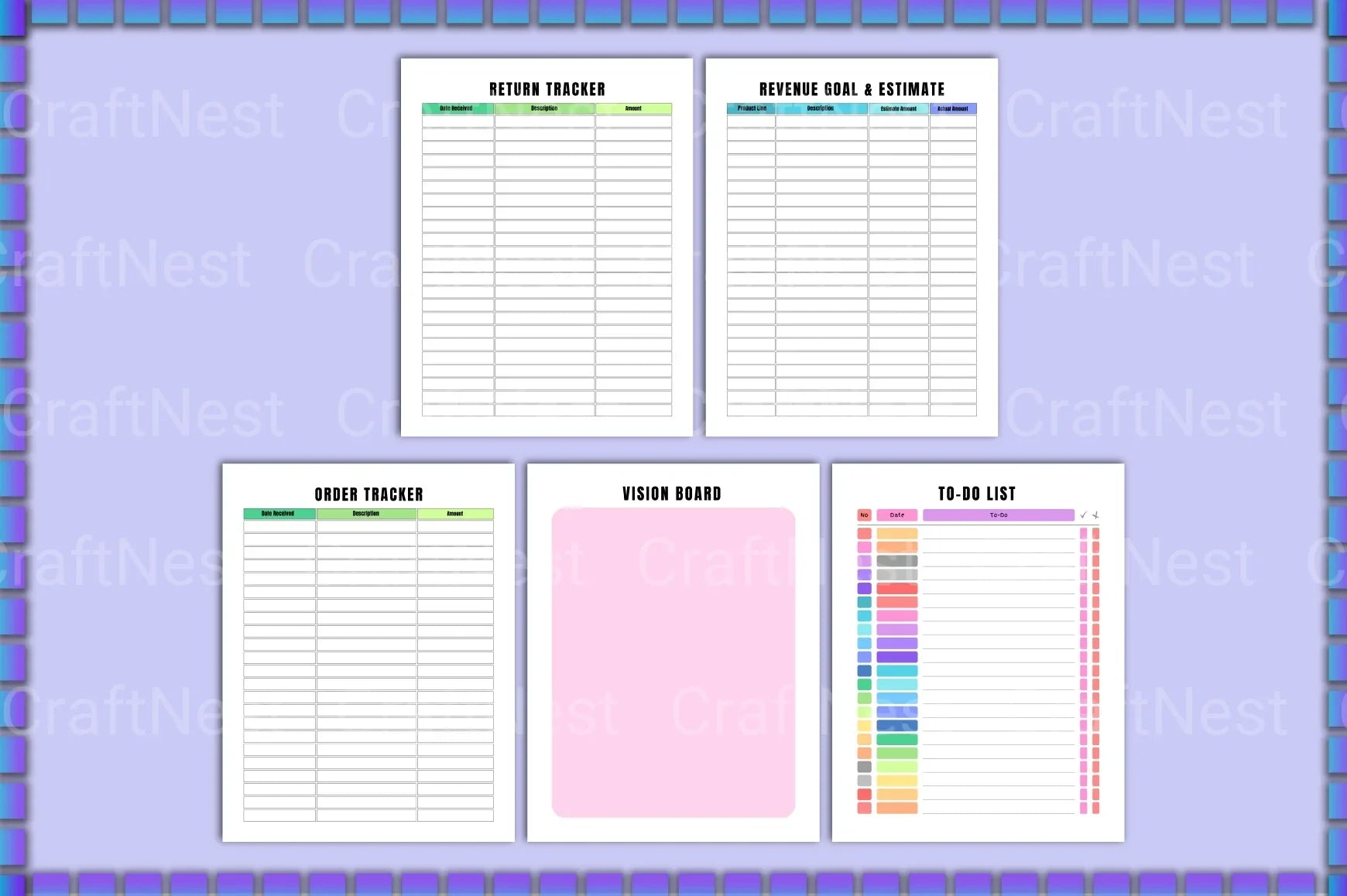 Online Business Planner - CraftNest - Digital Crafting and Art