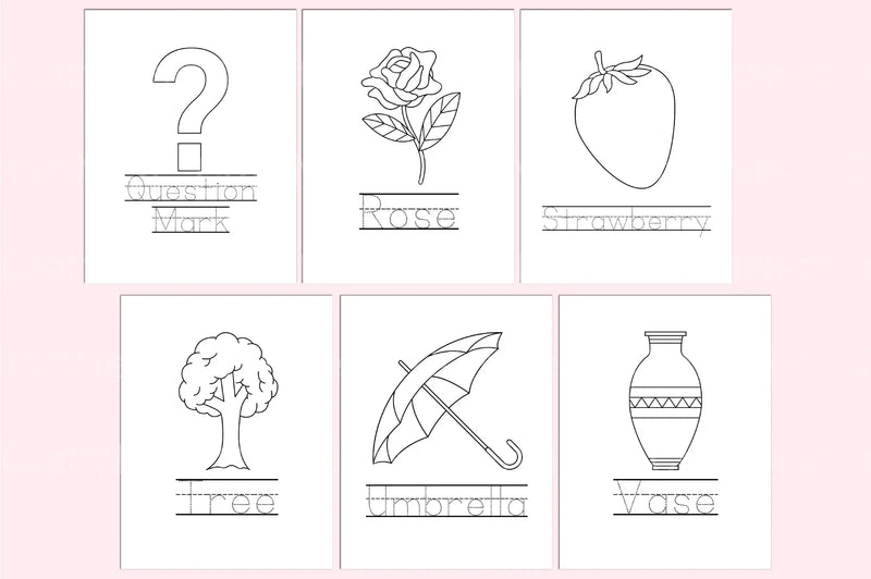 Alphabet Coloring Book for Kids - CraftNest - Digital Crafting and Art