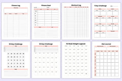 Weight Loss Planner - CraftNest - Digital Crafting and Art