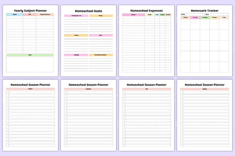 Ultimate Home School Planner - CraftNest - Digital Crafting and Art