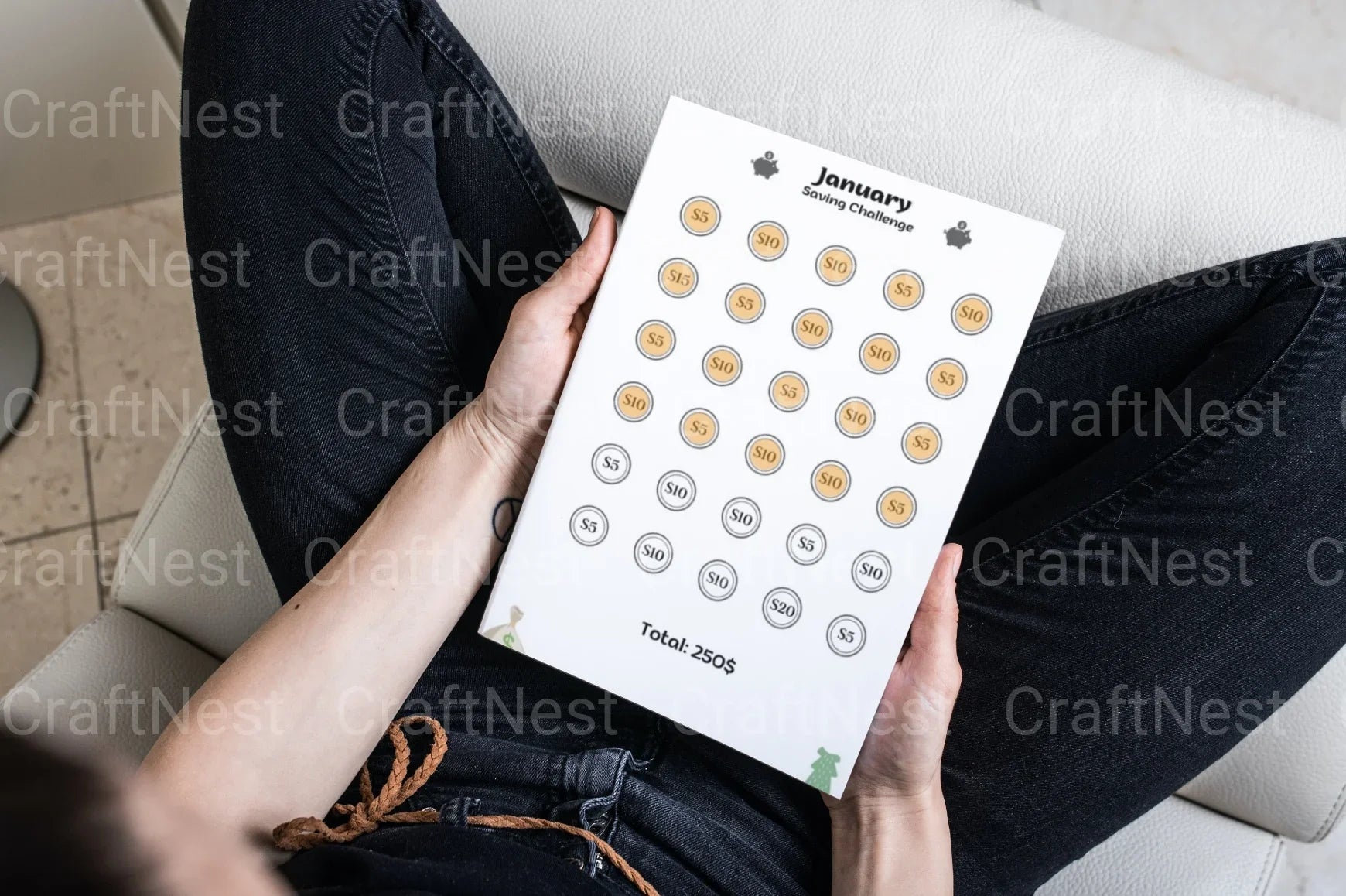 Money Saving Challenge Guide - CraftNest - Digital Crafting and Art