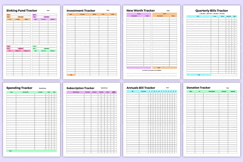 Financial Management Tracker Tool - CraftNest - Digital Crafting and Art