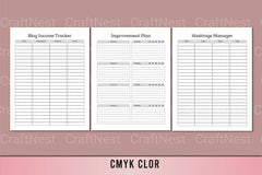 Social Media Planner Template - CraftNest - Digital Crafting and Art