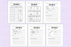 Kindergarten CVCE Workbook for Early Literacy Skills - CraftNest - Digital Crafting and Art
