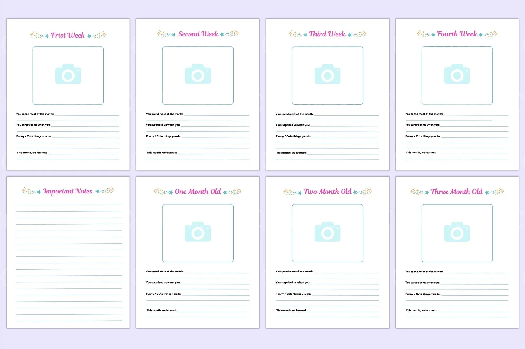 Baby Memory Book: Capture Precious Moments - CraftNest - Digital Crafting and Art