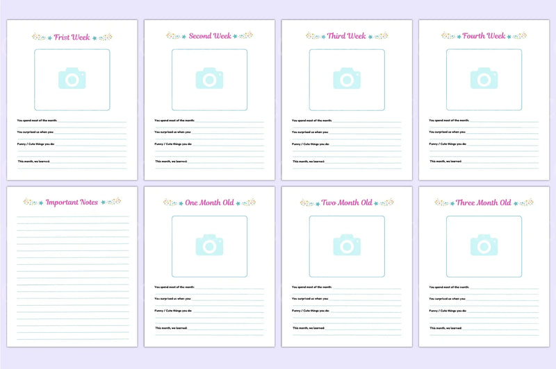 Baby Memory Book: Capture Precious Moments - CraftNest - Digital Crafting and Art