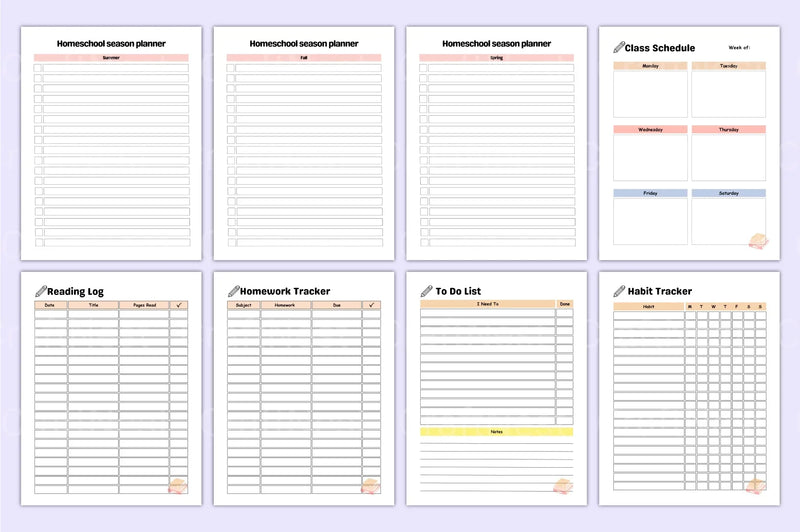 Home School Planner: Organize Your Homeschooling Effortlessly - CraftNest - Digital Crafting and Art