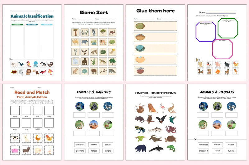 Best Animals Workbook for Kids - CraftNest - Digital Crafting and Art