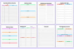 Wellness Lifestyle Organizer - CraftNest - Digital Crafting and Art