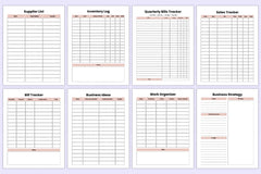 Side Hustle Planner for Entrepreneurs - CraftNest - Digital Crafting and Art