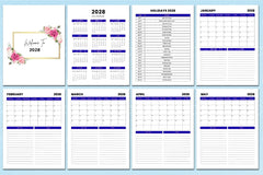 Monthly Agenda Planner - CraftNest - Digital Crafting and Art