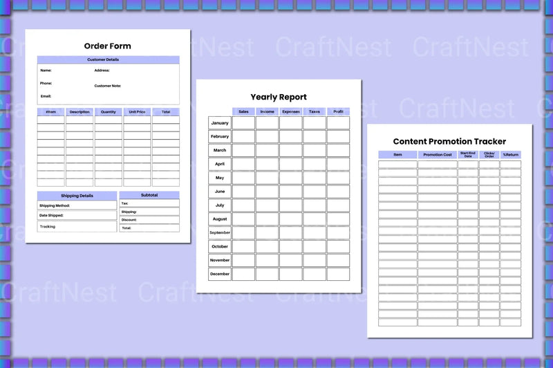 Craft Business Planner Guide - CraftNest - Digital Crafting and Art