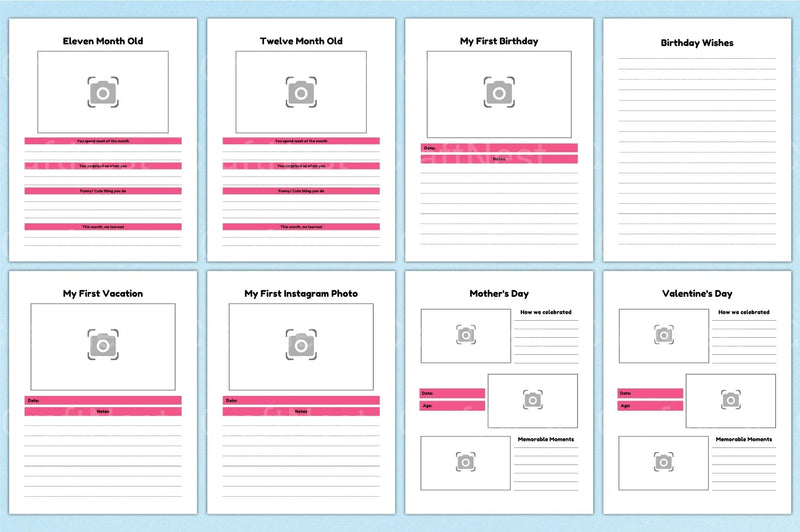 Baby Memory Book: Cherished Keepsake for New Parents - CraftNest - Digital Crafting and Art