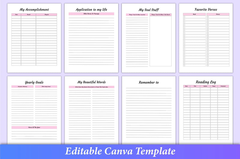 Bible Devotional Planner - 100 Planner - CraftNest - Digital Crafting and Art