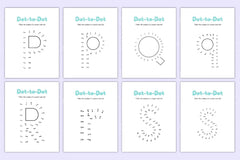 Alphabet Dot to Dot Worksheet for Kids - CraftNest - Digital Crafting and Art