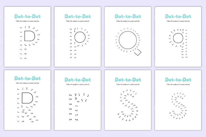 Alphabet Dot to Dot Worksheet for Kids - CraftNest - Digital Crafting and Art