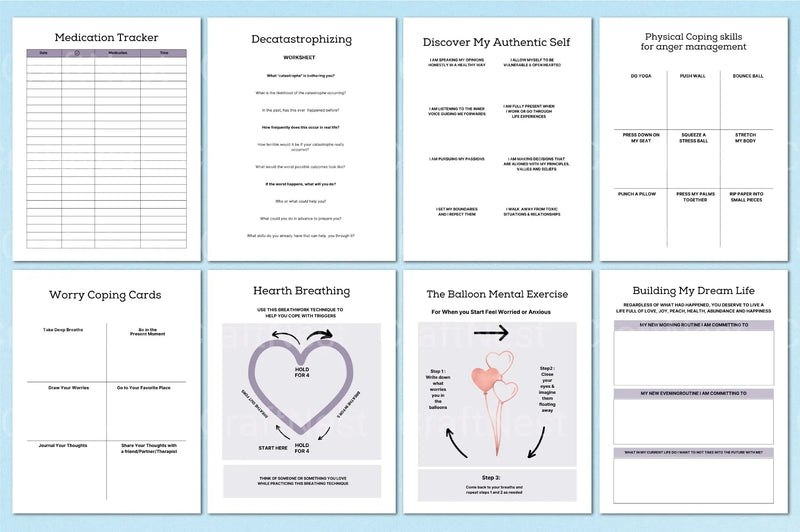 PTSD Trauma Processing Workbook - CraftNest - Digital Crafting and Art